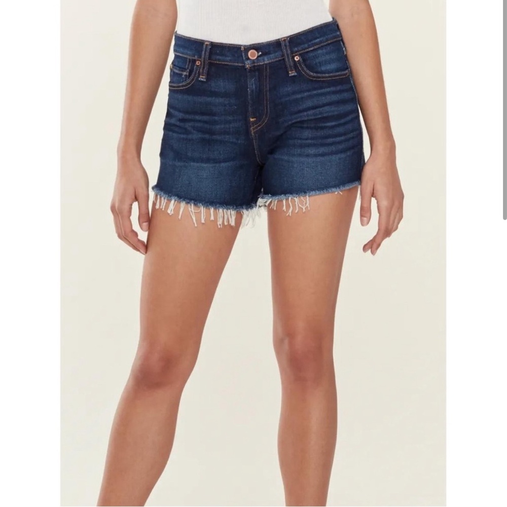 Hudson Gemma Mid-Rise Short in Nightfall Blue.